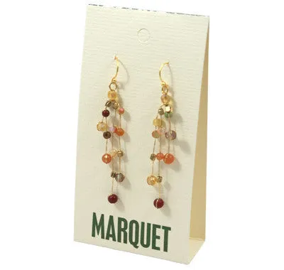 Akha Floating Earrings in Red