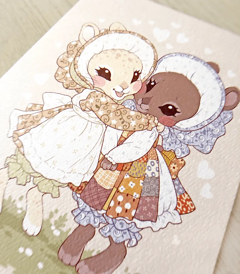 Best Bunny Buds Textured Print