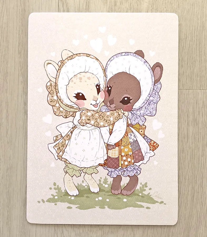 Best Bunny Buds Textured Print