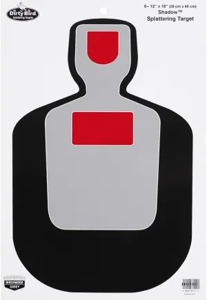 Birchwood Casey Non-Adhesive Dirty Bird 12"x18" Splattering Targets Practice Shooting for Indoor and Outdoor Use
