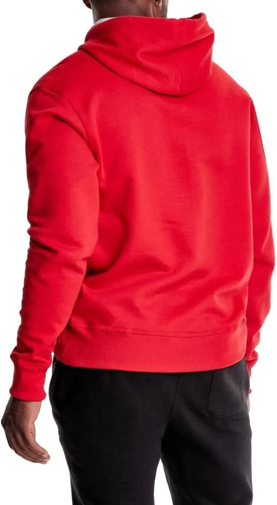 Champion Men's Powerblend Fleece Hoodie, Hooded Sweatshirt For Men, Script (Reg. or Big & Tall)