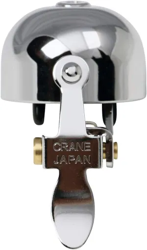 Crane Bike Bell E-Ne Bicycle Bell, Made in Japan for Road Bikes or Mountain Bikes, Fits All Handle Bar Sizes & Types