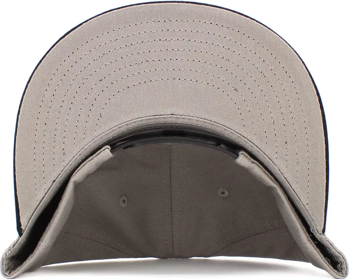 KBETHOS Classic Snapback Hat Blank Cap Underbrim Cotton Wool Blend Flat Visor Adjustable Unisex
