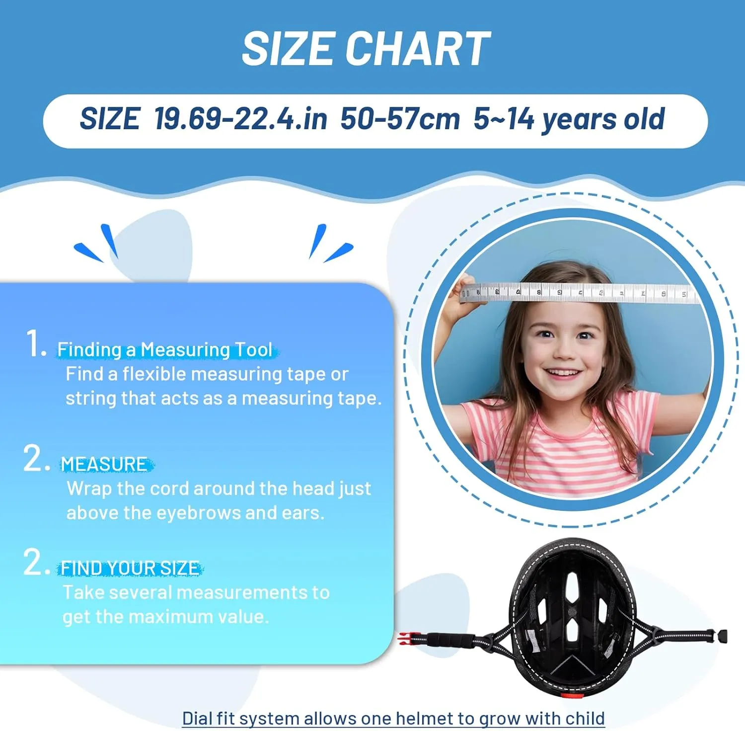 Kids Bike Helmet for Boys & Girls Ages 3-5-8-14,Lightweight Adjustable Bicycle Helmet with Visor & Reflective StrapCPSC Certified for Cycling, Skating, Scooters, from Toddler to Youth2 Sizes