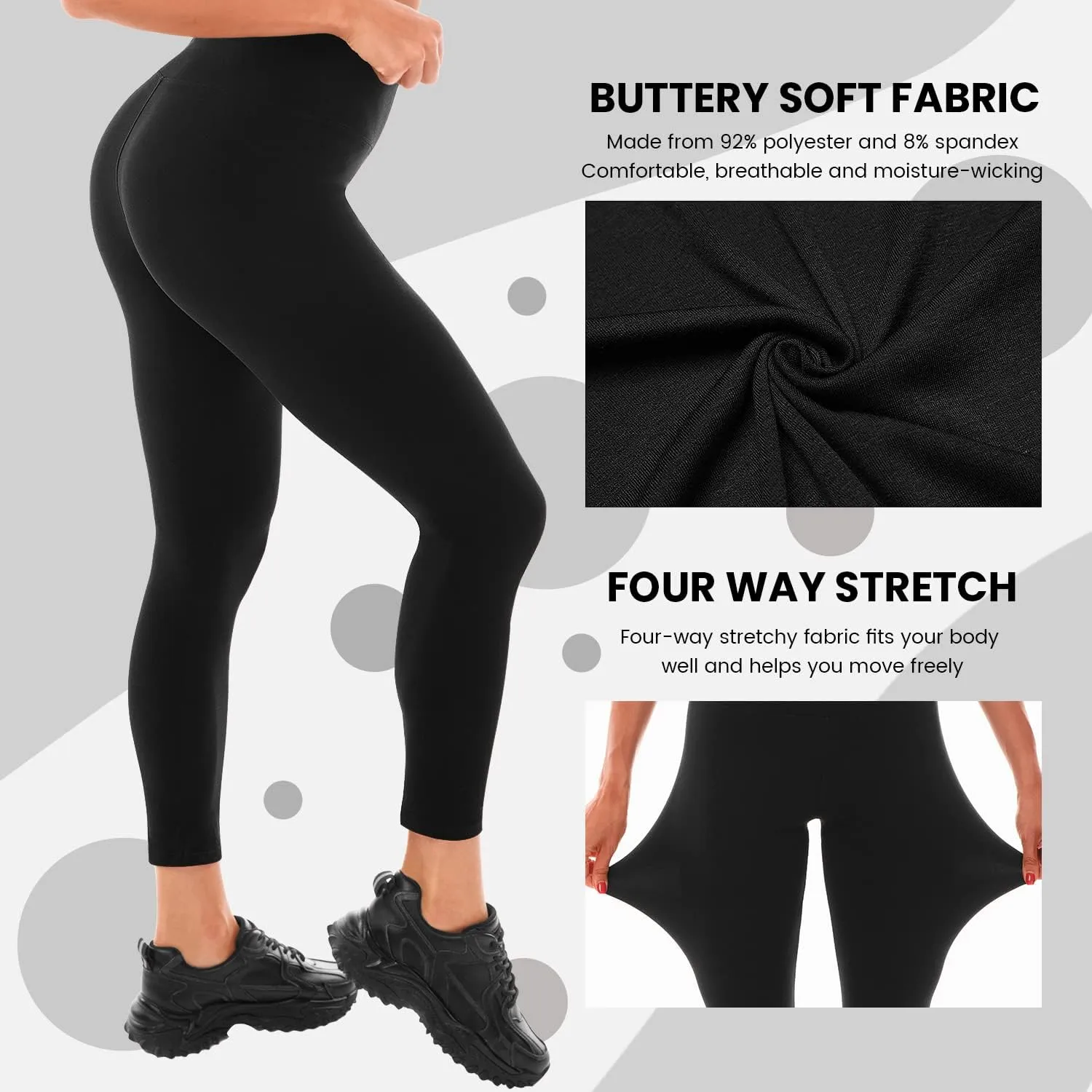 Leggings for Women, High Waisted Black Leggings Women for Workout Yoga