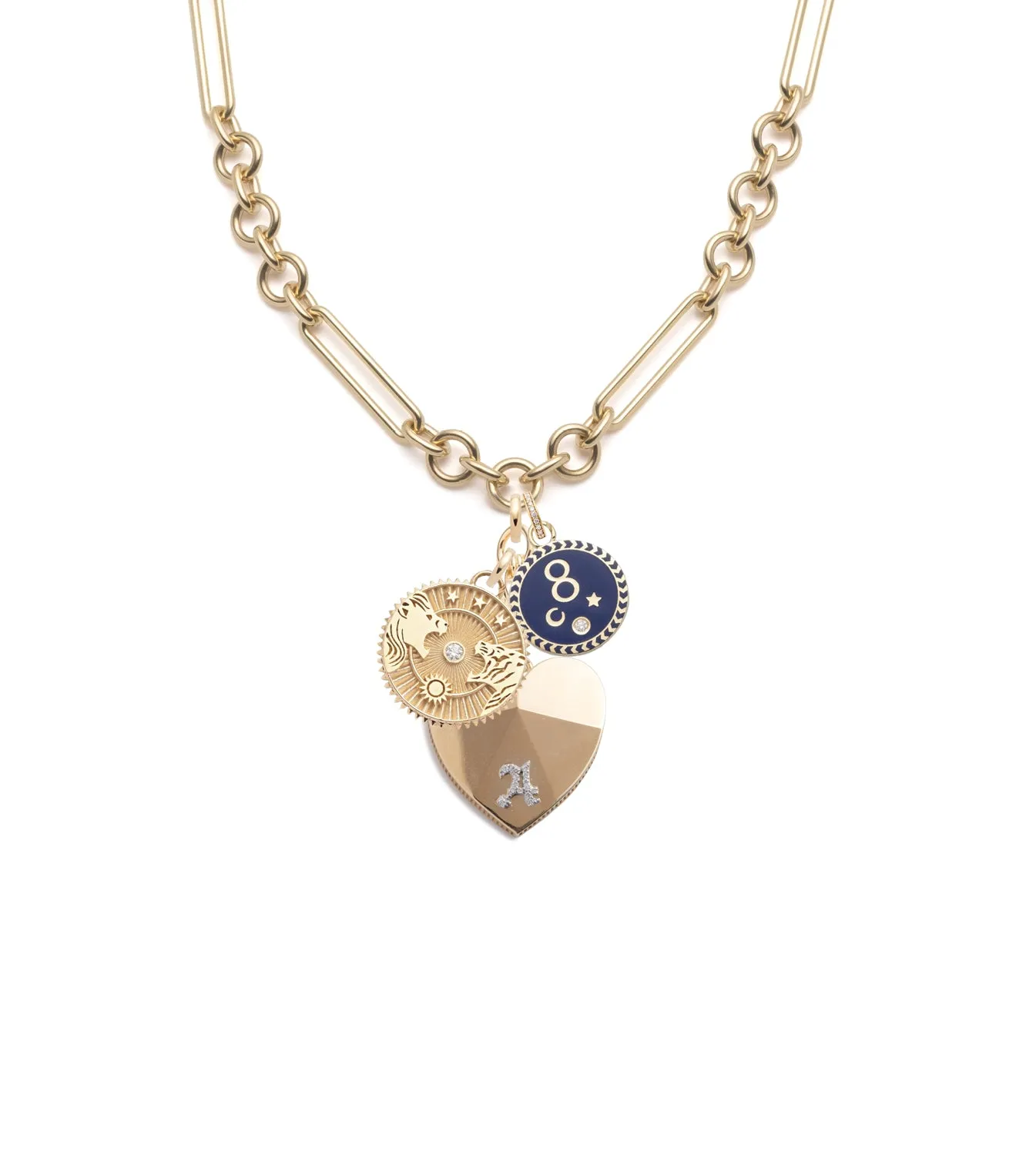 Love, Strength & Karma : Midsize Mixed Clip Necklace Story