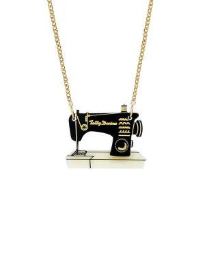 Mini Sewing Machine Necklace - Recycled