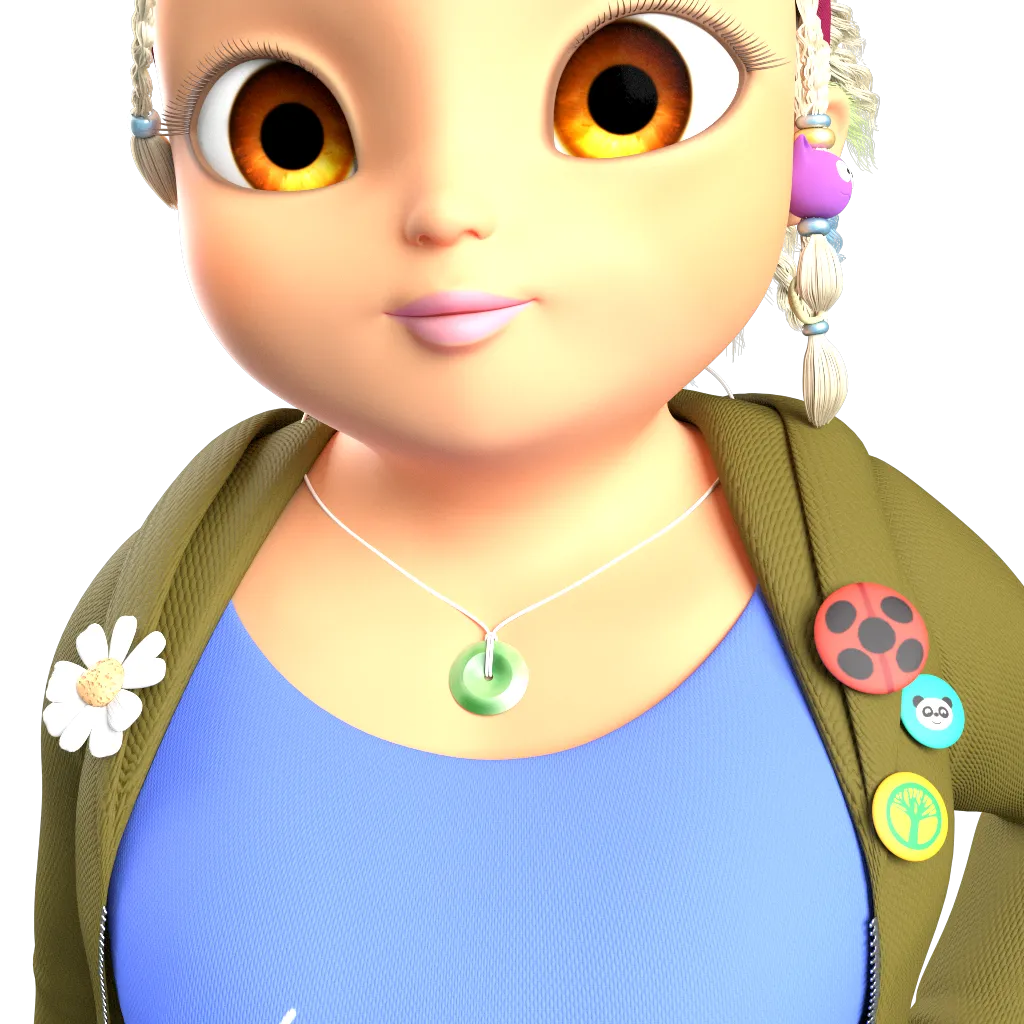 Miraculous Mouse Camouflage Necklace